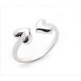 Double heart ring