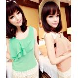 Lace hook flower hollow Chiffon shirt