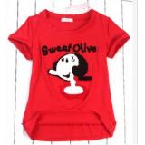 Round neck short-sleeved T-shirt