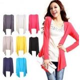 Long-Sleeved Drape Cardigans
