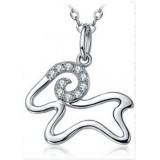 18K white gold-pla...