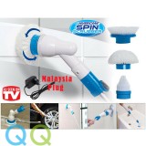 QQ High Quality Electric Handheld Hurricane Spin Scrubber Cordless Rechargeable Power Cleaning Brushes Household Mop for Bathroom, Floor, Wall and Kitchen