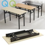 QQ Foldable Computer Desk Student Study Learning Writing Desks  Portable Workstation Outdoor Picnic Banquet Table with Adjustable Legs for Small Spaces Home Office School