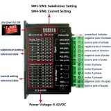 CNC TB6600 Upgrade 42/57/86 Stepper Motor 32-segment driver Nema updated version 4.0A 9-42VDC for CNC milling machine