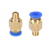 PC4-M6 Teflon Tube Pneumatic Straight Fitting Connector for 4mm OD tubing M6 6mm Reprap 3D Printer