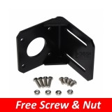 NEMA 17 Reprap CNC/3D Printer Stepper Motor 42 Angle L Shaped Bracket Holder Mounting Free Screw